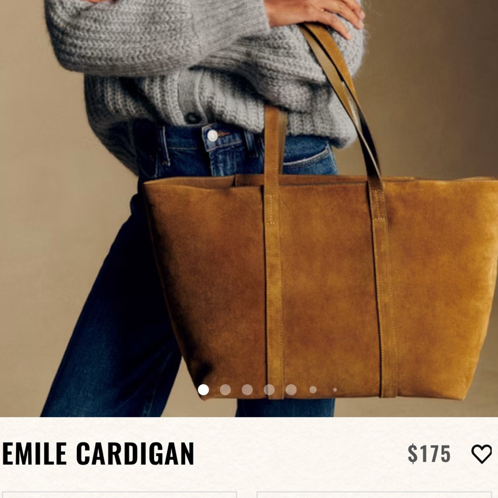 Sezane Emile Cardigan in Grey - Picture 2 of 6